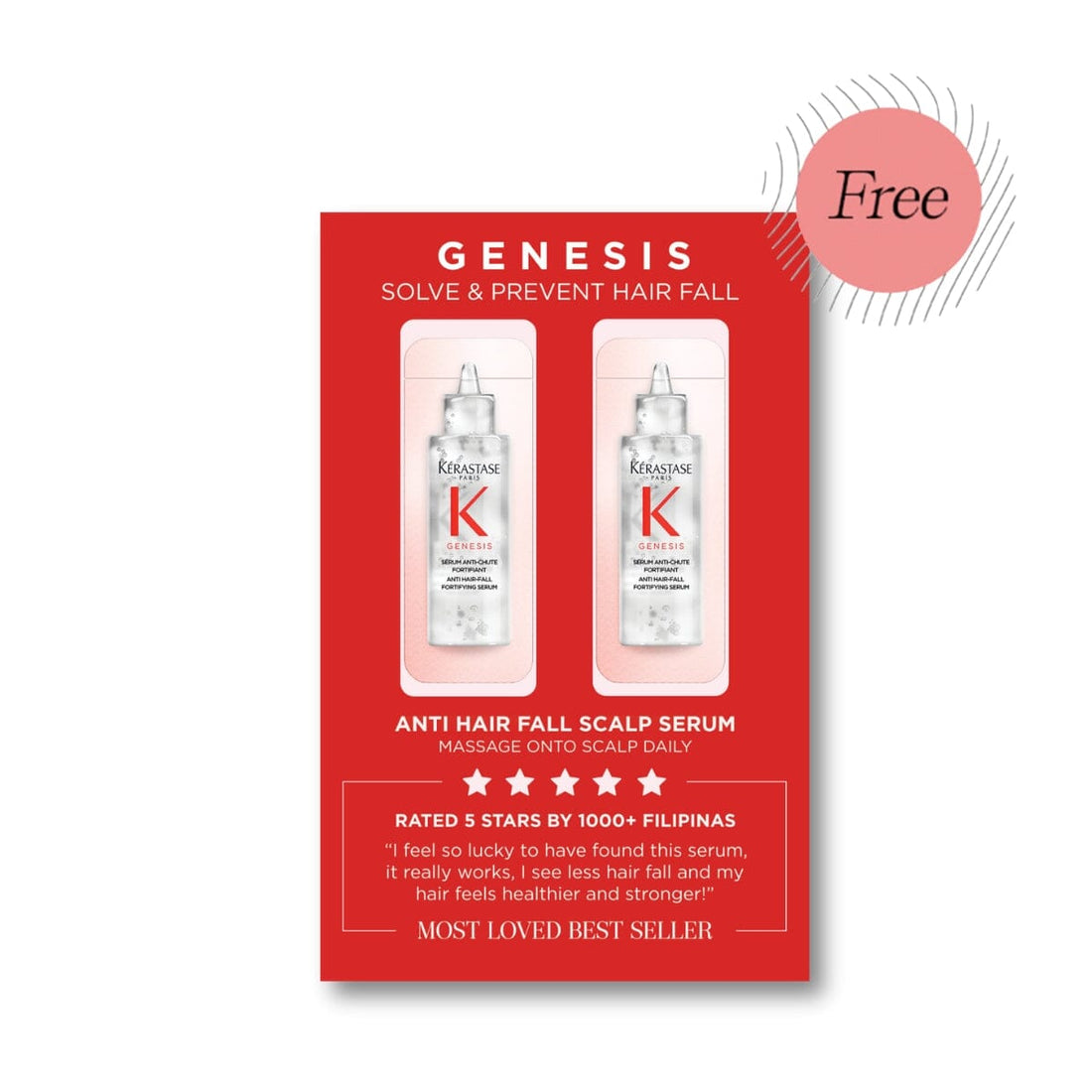 HairMNL Promo FREE Kérastase Genesis Anti Hair-Fall Fortifying Serum Duo Sample Kit 3.5ml 