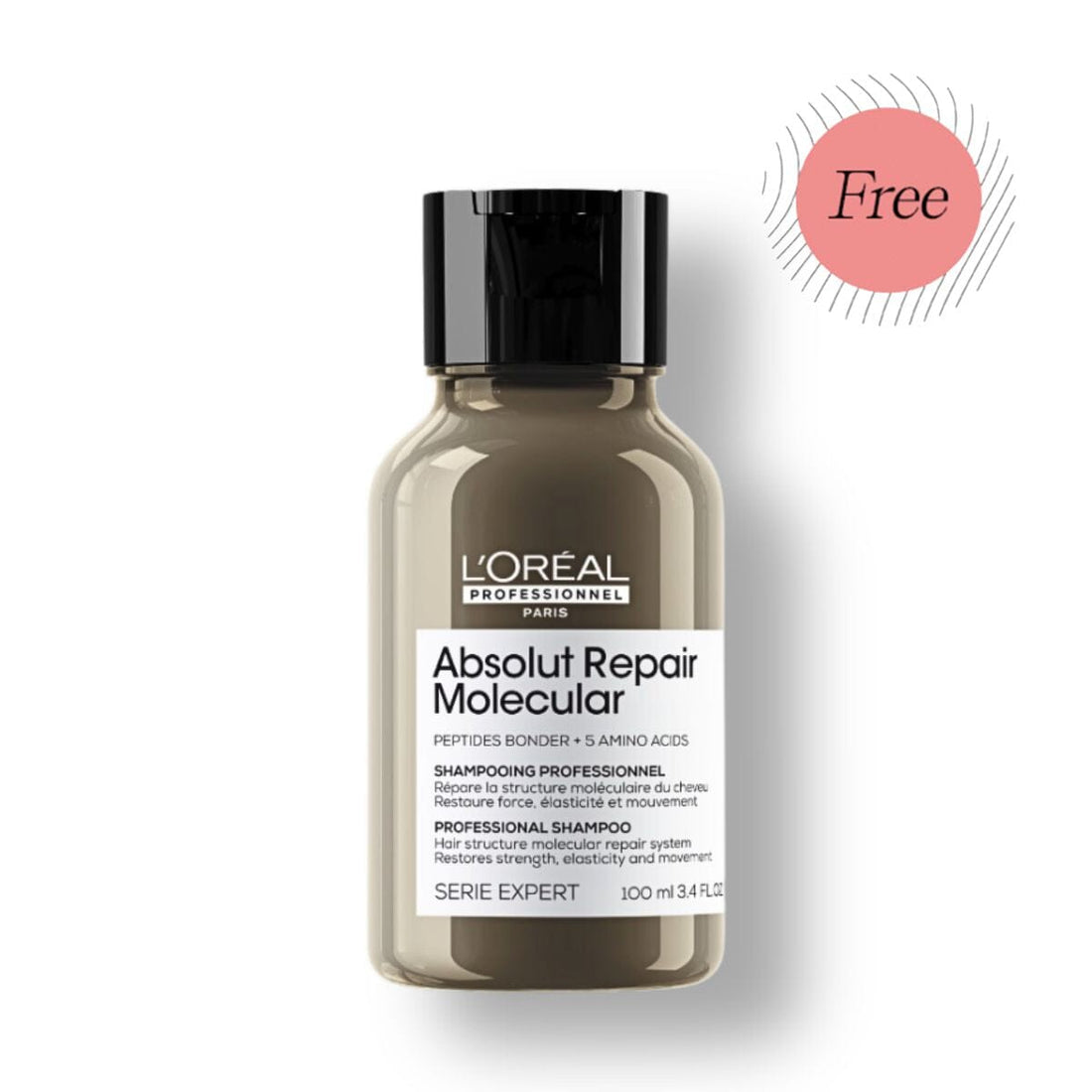 Promo FREE L'Oréal Pro Serie Expert Absolut Repair Molecular Sulfate-Free Shampoo 100ml