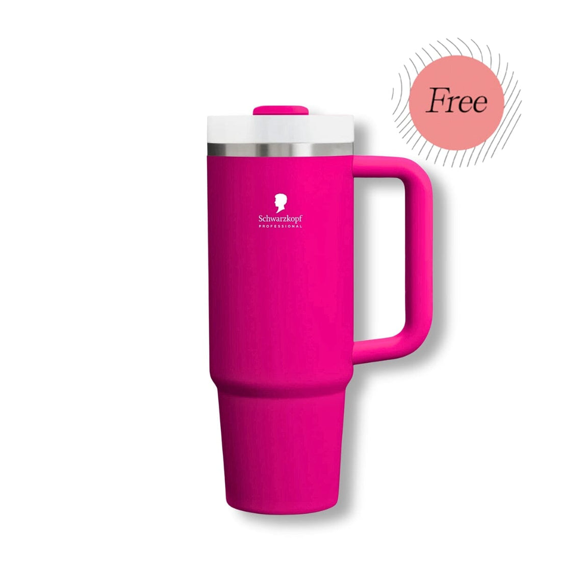 HairMNL Promo FREE Schwarzkopf Pro Tumbler 40oz - Dark Pink 
