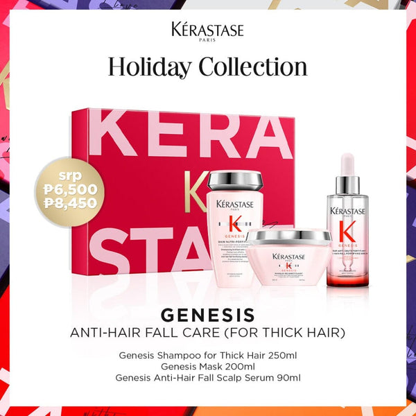 Kérastase Genesis Anti Hair-Fall Holiday Gift Set w/ FREE Full-Sized Shampoo (Thick Hair)
