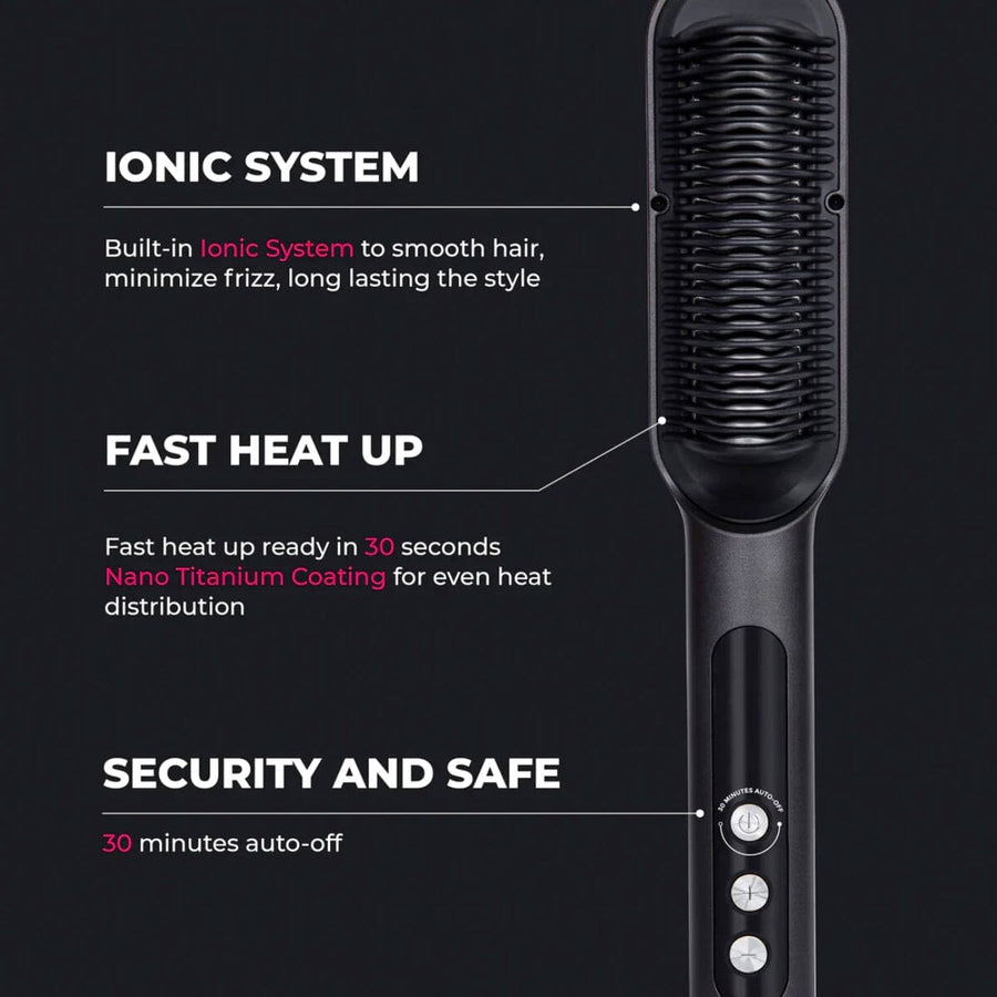 HairMNL TYMO Ring Plus Ionic Straightening Comb HC-103 Features