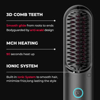 TYMO Porta Portable Hair Straightening Brush HC-120 Features