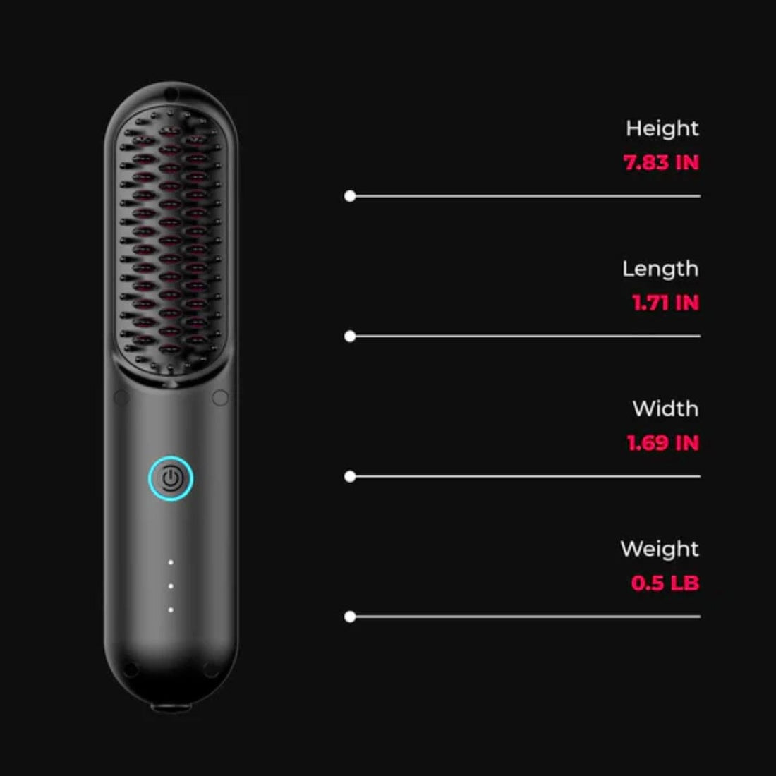 TYMO Porta Portable Hair Straightening Brush HC-120 Features