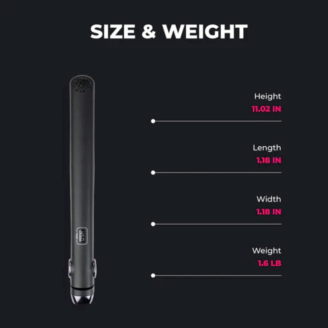 TYMO Sway Straightening Iron Black HC-201B Features