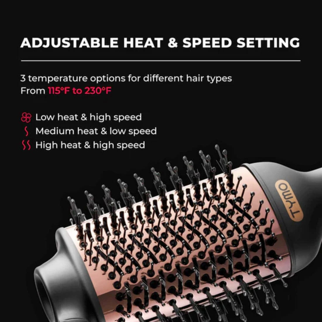 TYMO Volumizer Hot Brush HC-300 Features