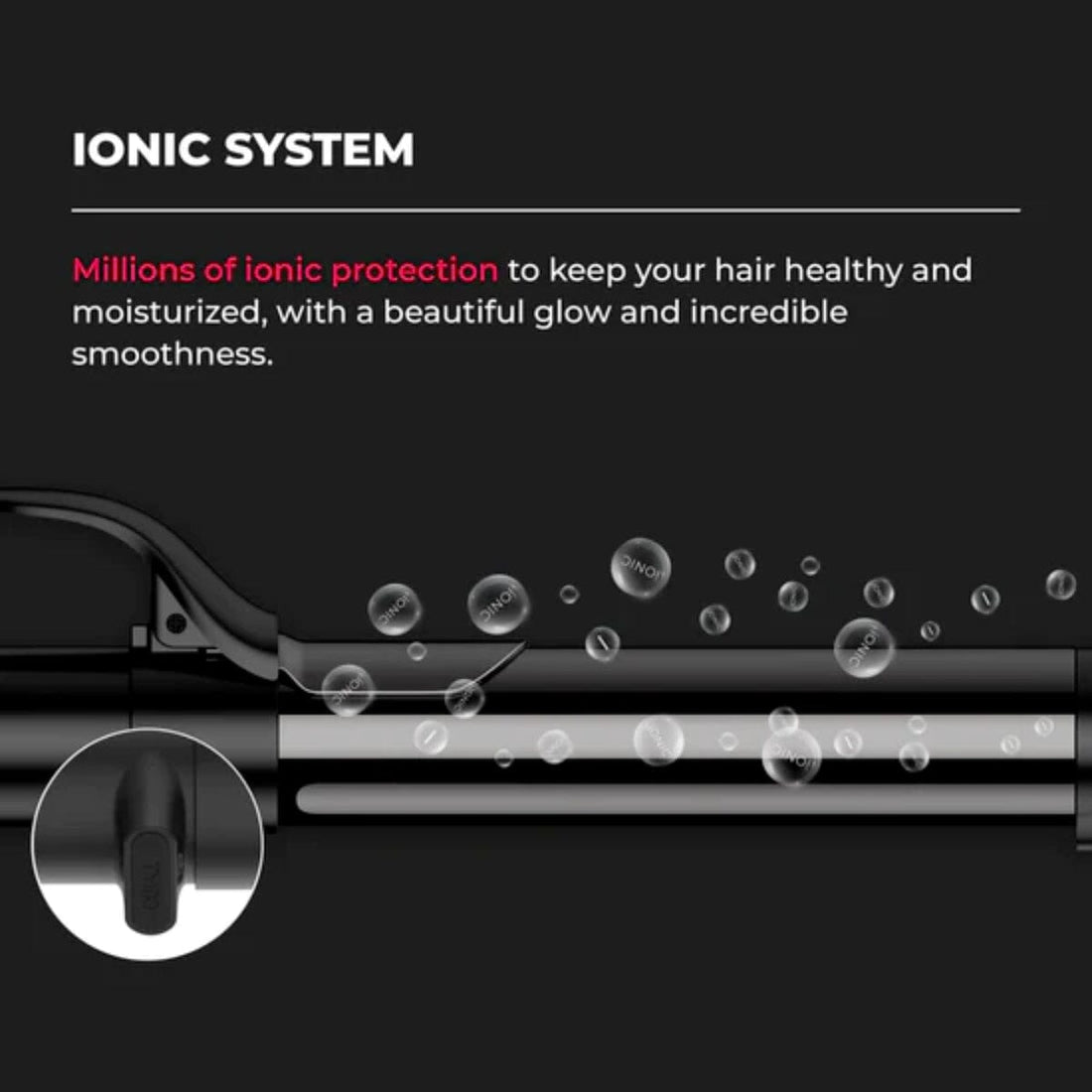 TYMO Rota Ionic Rotating Curling Iron HC-501 Features
