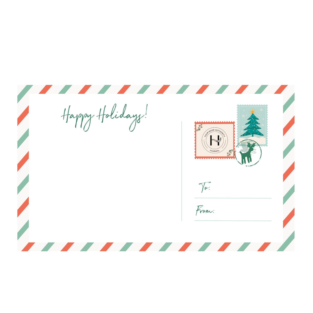 HairMNL HairMNL HairMNL Note Card Holiday A (Add-on) 