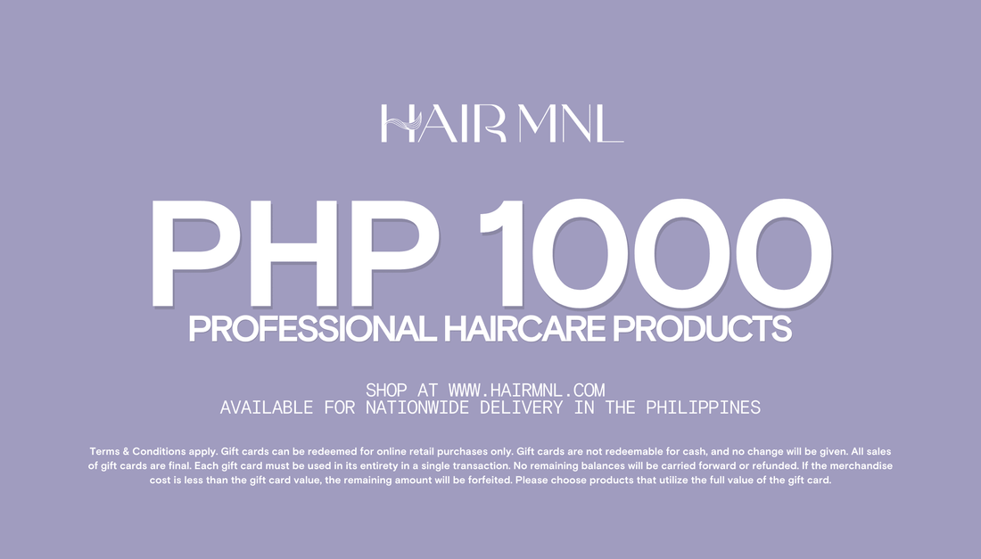 Haircare Products E-Gift Card PHP1000 Professional Haircare Products Shop at HairMNL.com