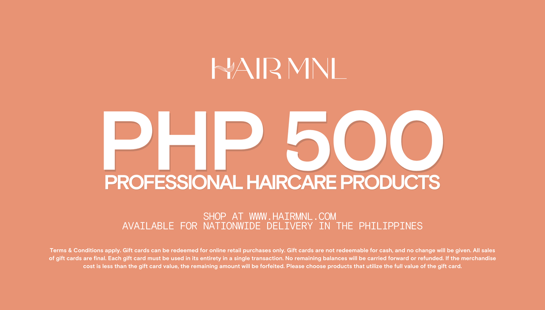 Haircare Products E-Gift Card PHP500 Professional Haircare Products Shop at HairMNL.com