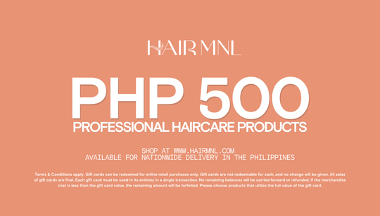 Haircare Products E-Gift Card PHP500 Professional Haircare Products Shop at HairMNL.com
