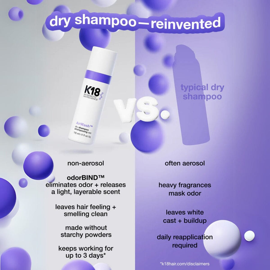 K18 AirWash Dry Shampoo 118ml - HairMNL