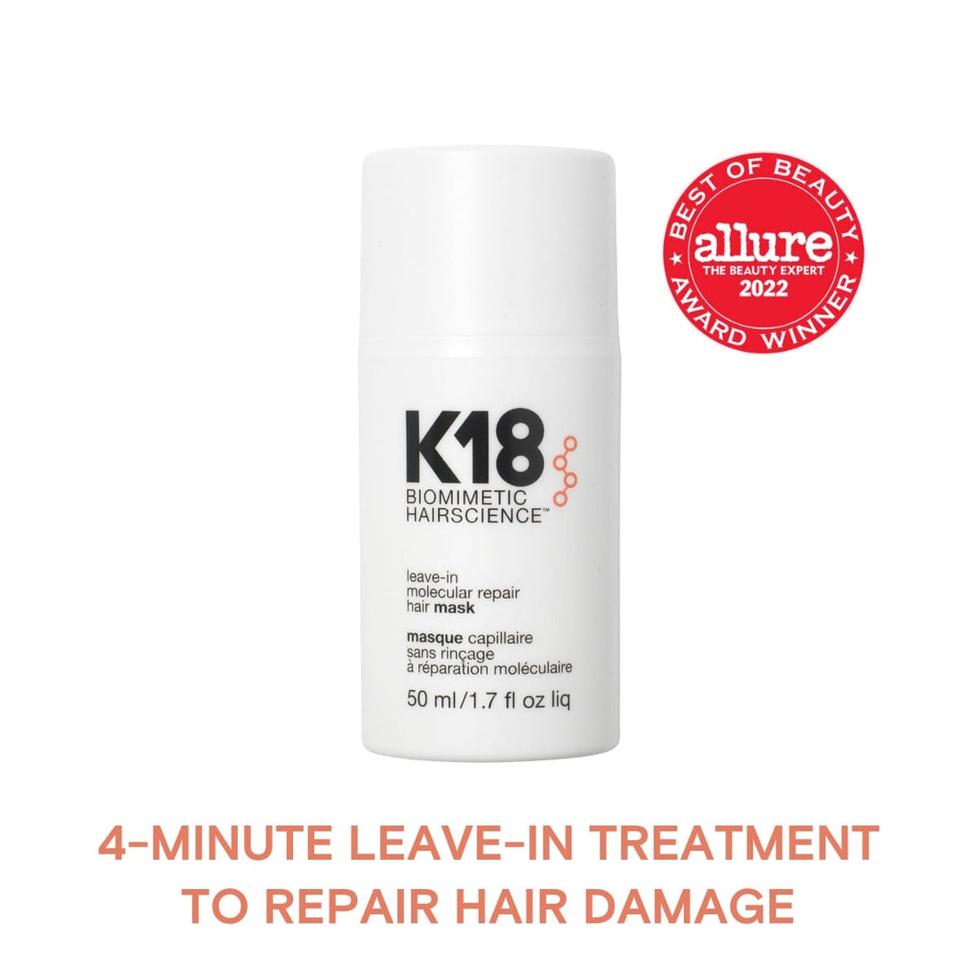 K18 Leave-In Molecular Repair Hair Mask 50ml - HairMNL