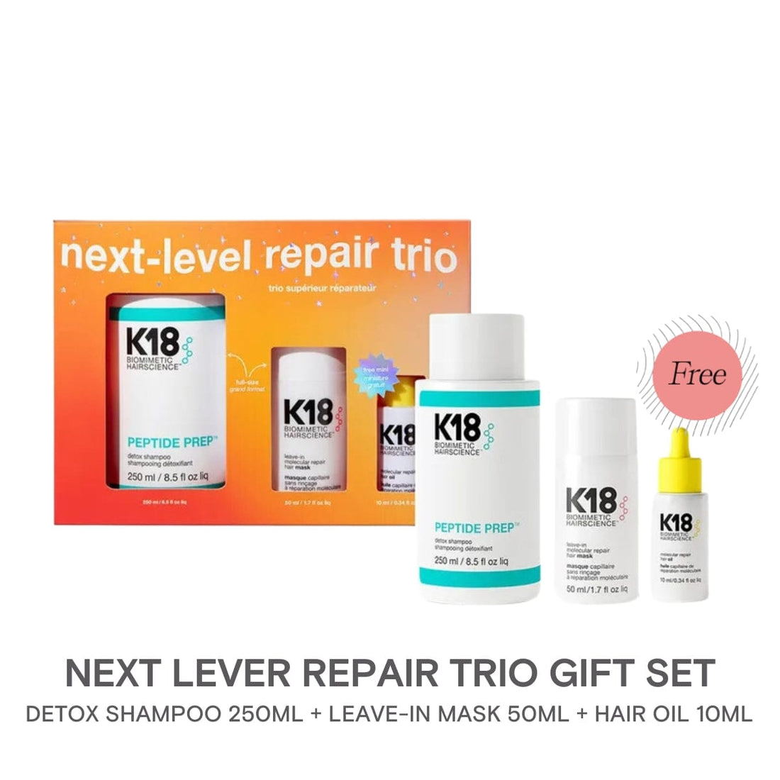 K18 Next-Level Repair Trio Gift Set - HairMNL