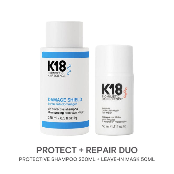 K18 Damage Shield PH Protect Repair Shampoo & Mask Duo