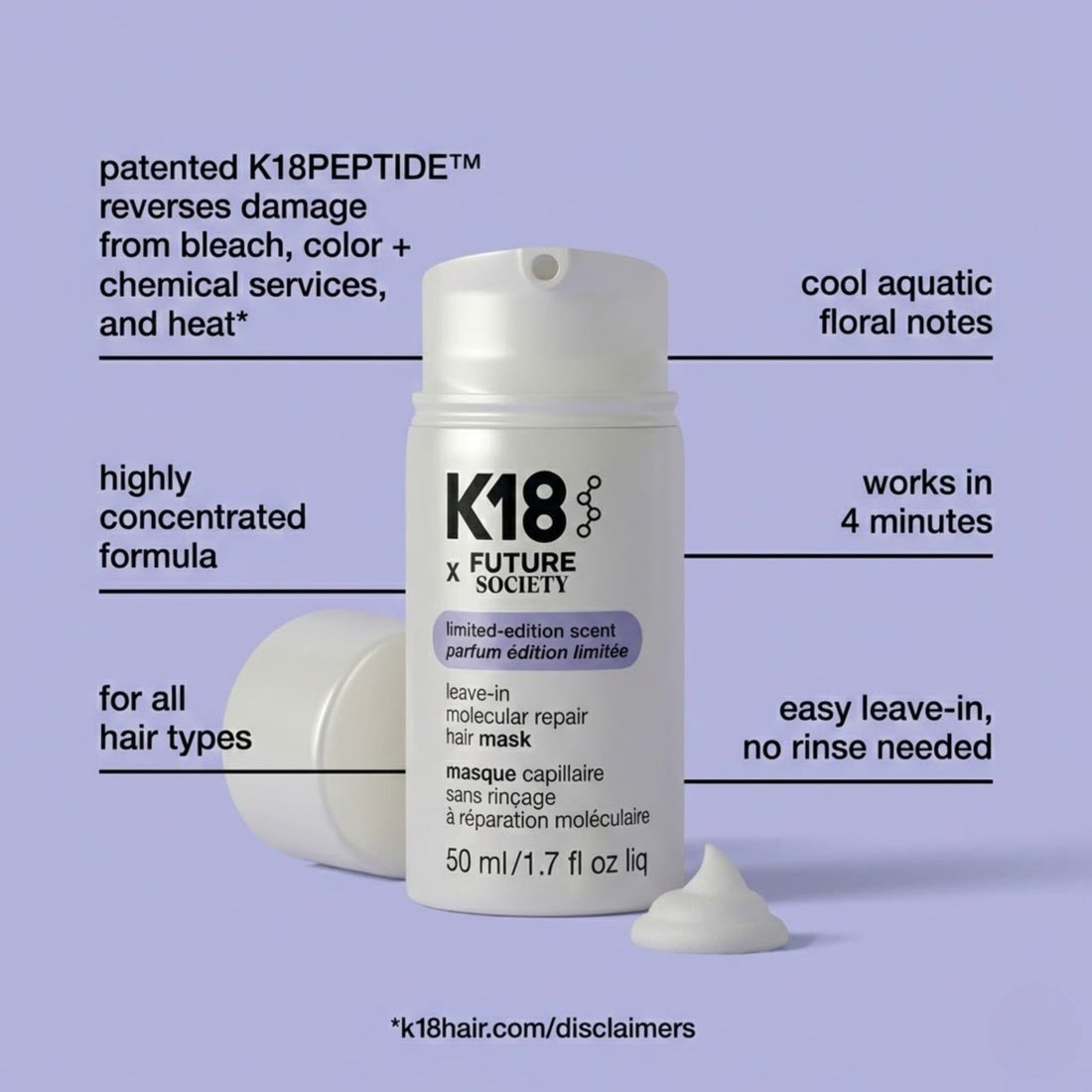 K18 Peptide Prep Detox Shampoo & Limited Edition Mask x Future Society Duo - HairMNL