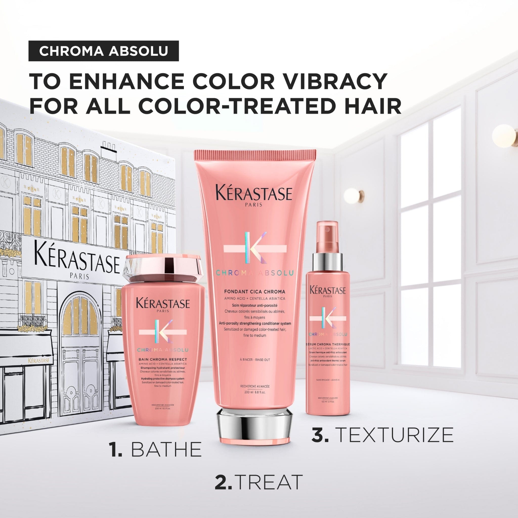 Kérastase Chroma Absolu Sulfate-Free Fondant Gift Set (Thin Hair