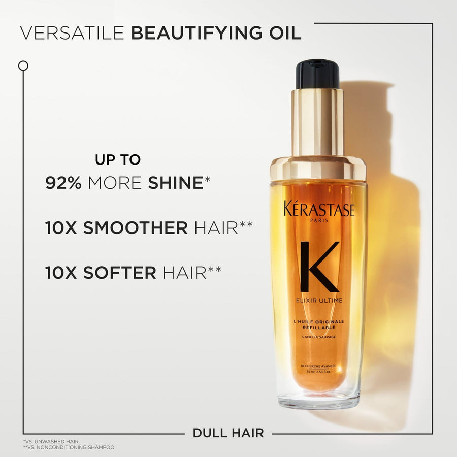 Kérastase Elixir Ultime Hair Oil 75ml Full Pack 30ml Travel Size Duo Holiday Gift Set - HairMNL