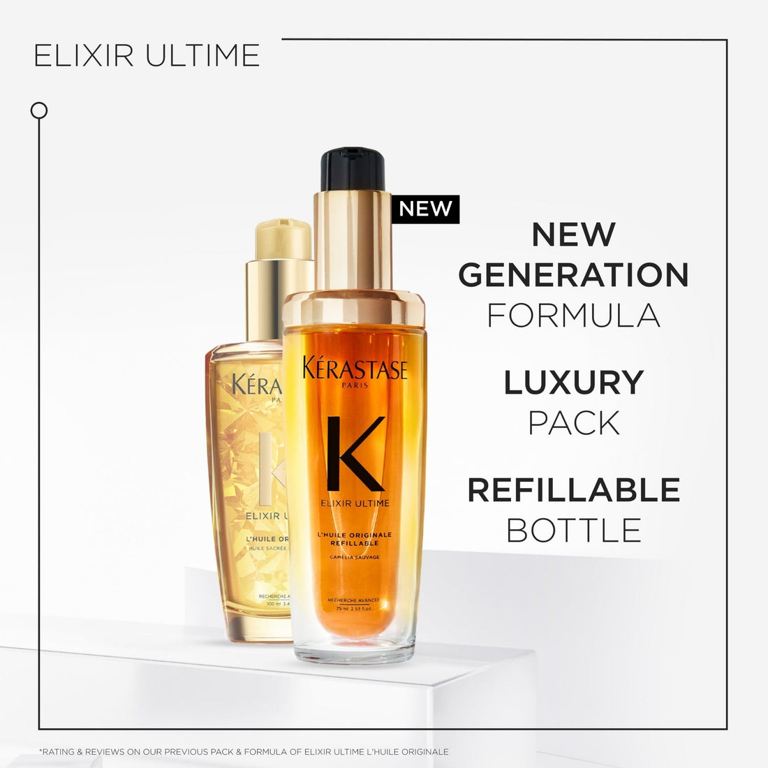 Kérastase Elixir Ultime Hair Oil 75ml Full Pack 30ml Travel Size Duo Holiday Gift Set - HairMNL