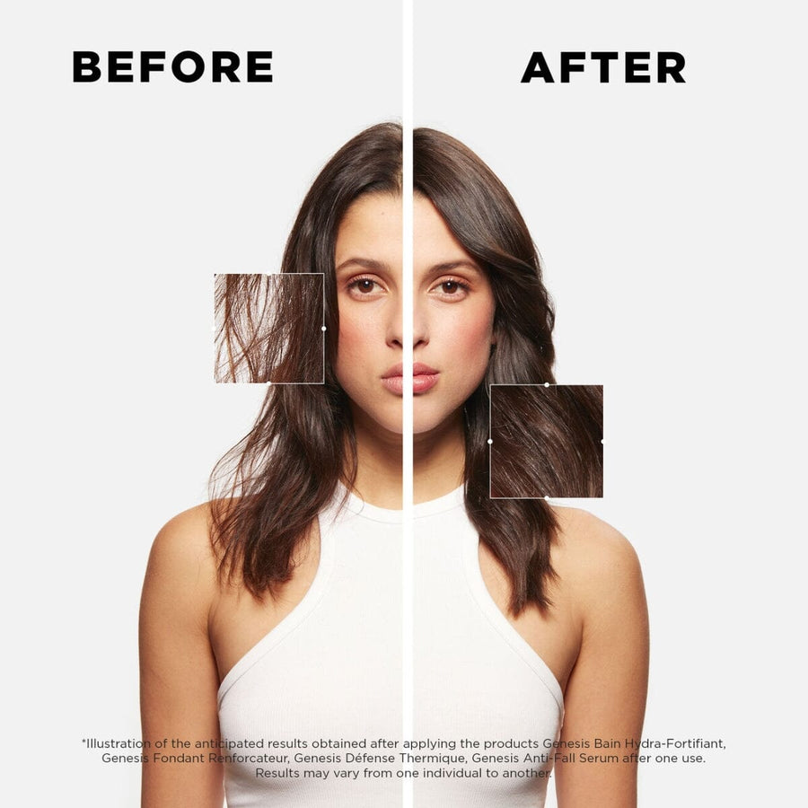 Kérastase Genesis Anti Hair-Fall Fortifying Serum Before and After - HairMNL