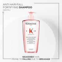 Kérastase Genesis Anti Hair-Fall Fortifying Shampoo for Thin Hair 500ml Refillable - HairMNL