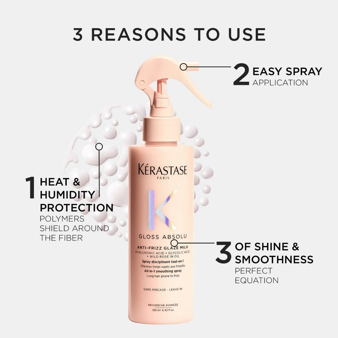 Kérastase Gloss Absolu Anti-Frizz Glaze Milk 190ml How to Use