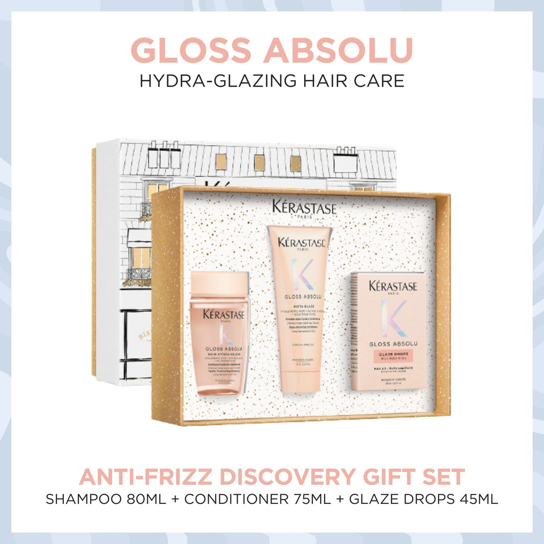 Kérastase Gloss Absolu Anti-Frizz Glaze Discovery Trio Holiday Travel Gift Set - HairMNL