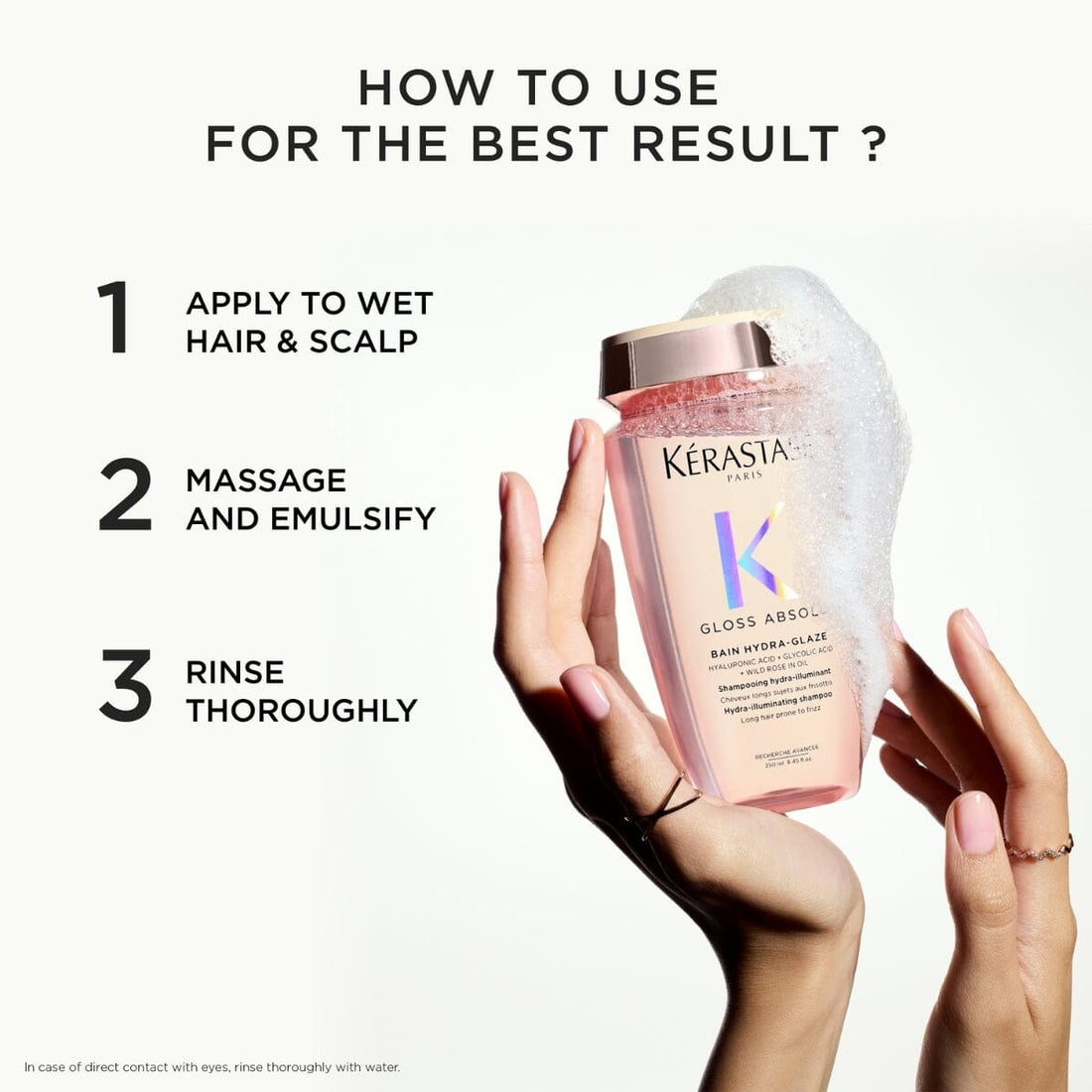 Kérastase Gloss Absolu Hydra-Illuminating Shampoo How to Use