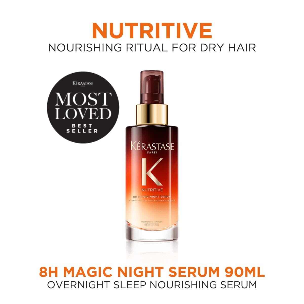 Kérastase Nutritive 8H Magic Night Serum for Dry Hair 90ml - HairMNL