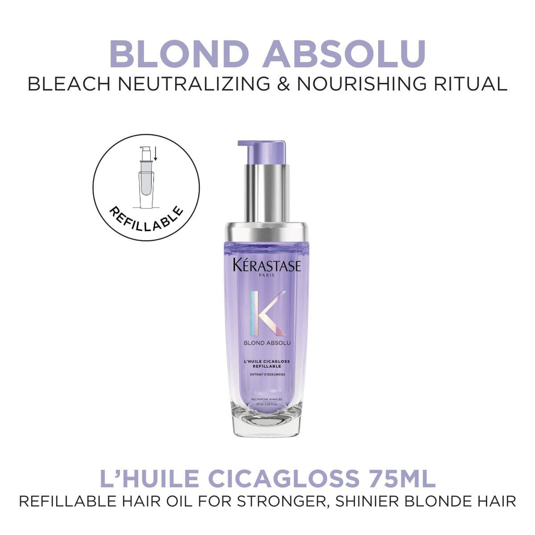 HairMNL Kérastase Blond Absolu Cicagloss Hair Oil 75ml 