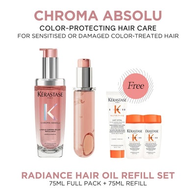 HairMNL KÉRASTASE Kérastase Chroma Absolu Radiance Hair Oil Refill Duo 75ml 