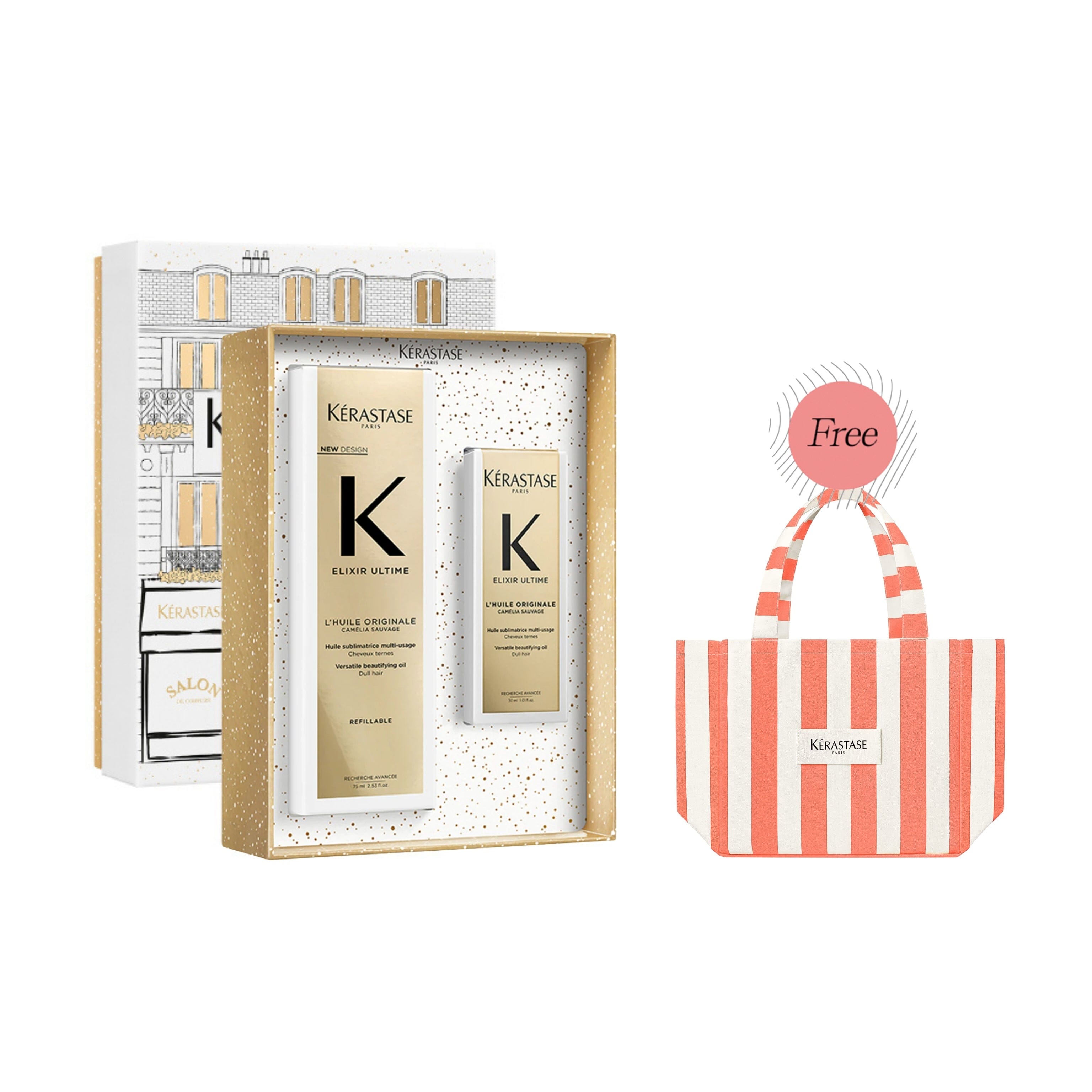 Kérastase トリートメント 200ml/210ml 2個セット新品 Kérastase Elixir Ultime Hair Oil Duo Gift Set - HairMNL
