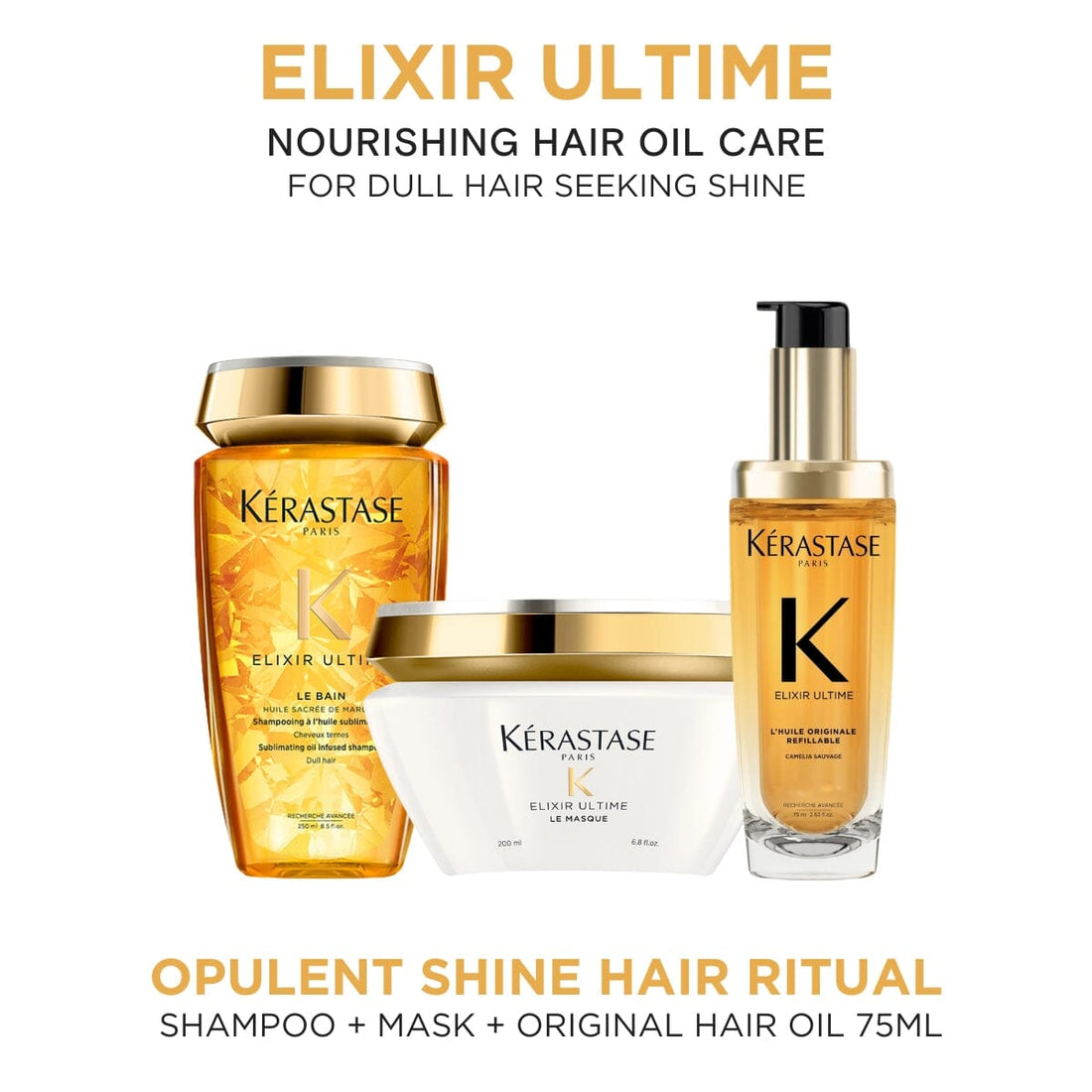 Kérastase Elixir Ultime Opulent Shine Hair Ritual