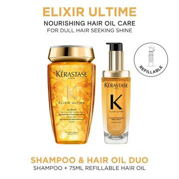 Kérastase Elixir Ultime Shampoo & Hair Oil Duo 75ml - HairMNL