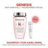 HairMNL Kérastase Genesis Anti Hair-Fall Fortifying Shampoo for Thin Hair with Free Symbiose Conditioner 30ml