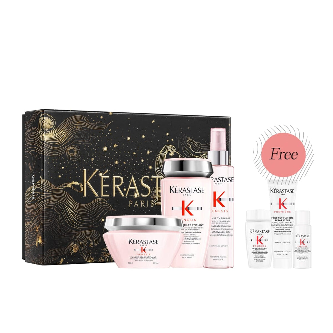 Kérastase Genesis Anti Hair Fall Holiday Gift Set (Thick Hair) with Free Premiere Sample Set - HairMNL
