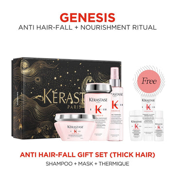 Kérastase Genesis Anti Hair Fall Holiday Gift Set (Thick Hair) with Free Premiere Sample Set - HairMNL