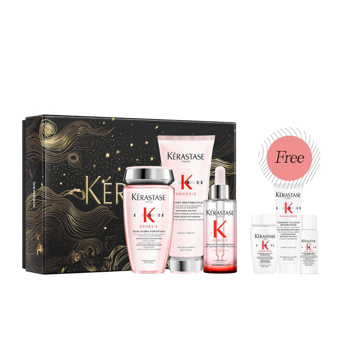 Kérastase Genesis Anti Hair Fall Holiday Gift Set (Thin Hair) with Free Premiere Sample Set - HairMNL