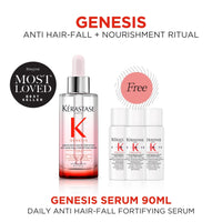 Kérastase Genesis Anti Hair-Fall Fortifying Serum ith 3 pieces FREE Kérastase Premiere Decalcifying Damage Repair Pre-Shampoo Treatment 15ml - HairMNL