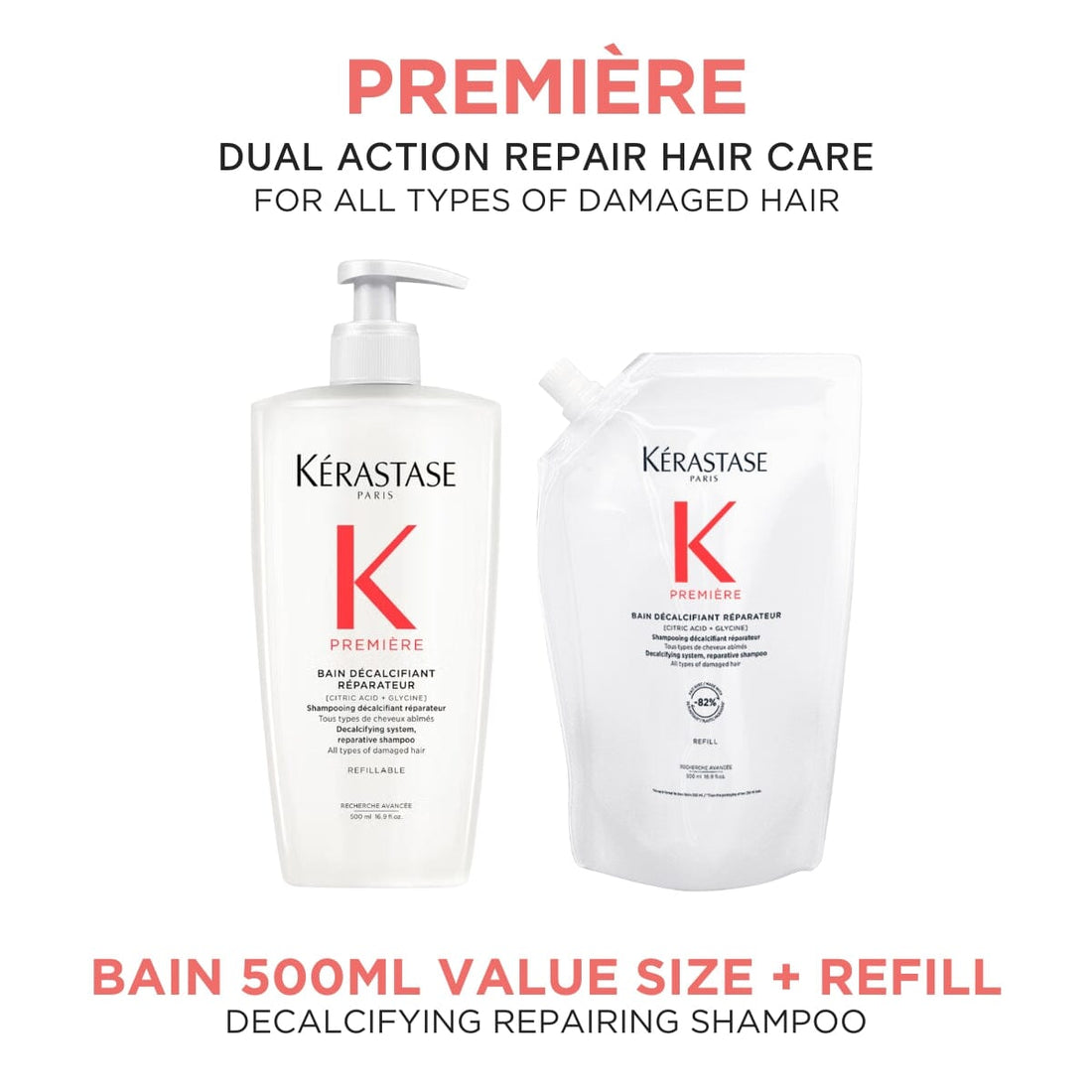 HairMNL Kérastase Premiere Decalcifying Damage Repair Shampoo Refill Duo 500ml 
