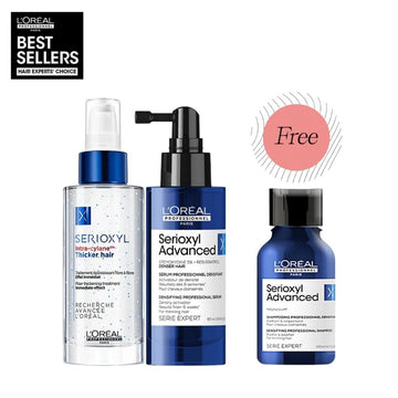 HairMNL L'Oréal Professionnel Serioxyl Serum Bundle with FREE Serioxyl Densifying Shampoo 100ml