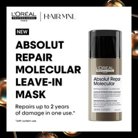 L'Oréal Professionnel Serie Expert Absolut Repair Molecular Leave-In Mask 100ml - HairMNL