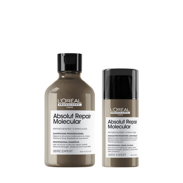 HairMNL L'Oreal L'Oreal Serie Expert Absolut Repair Molecular Shampoo & Mask Duo Shampoo 300ml + Leave-in Mask 100ml 