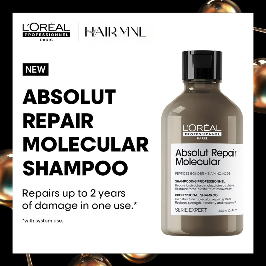 L'Oréal Serie Expert Absolut Repair Molecular Sulfate-Free Shampoo 300ml - HairMNL