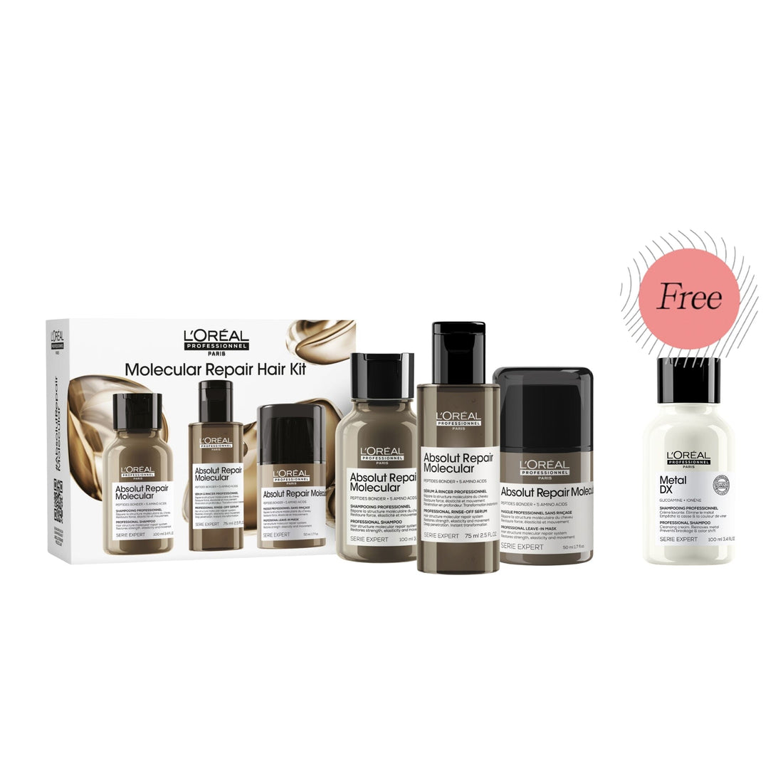 L'Oreal L'Oréal Professionnel Absolut Repair Molecular Discovery Travel Trio Gift Set