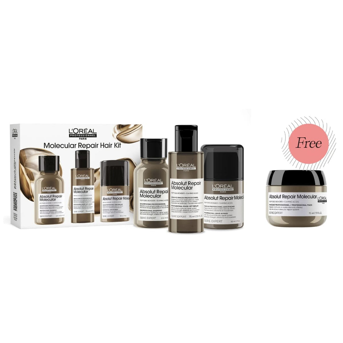 HairMNL L'Oreal L'Oréal Professionnel Absolut Repair Molecular Discovery Trio Gift Set FREE Absolut Repair Mask 75ml + Trio Gift Set 