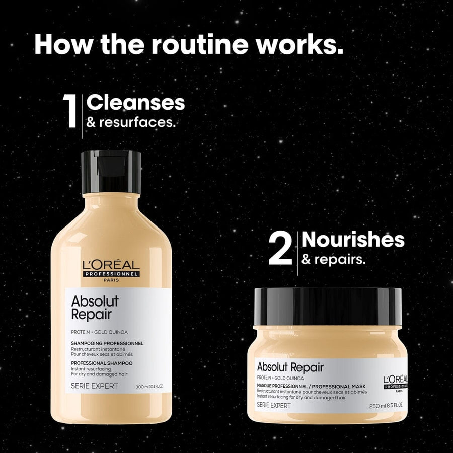 L'Oréal Professionnel Serie Expert Absolut Repair Gold Limited-Edition Holiday Gift Set Steps - HairMNL