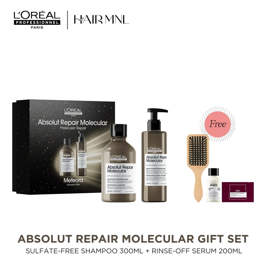 HairMNL L'Oreal L'Oréal Professionnel Serie Expert Absolut Repair Molecular Duo Limited-Edition Holiday Gift Set 
