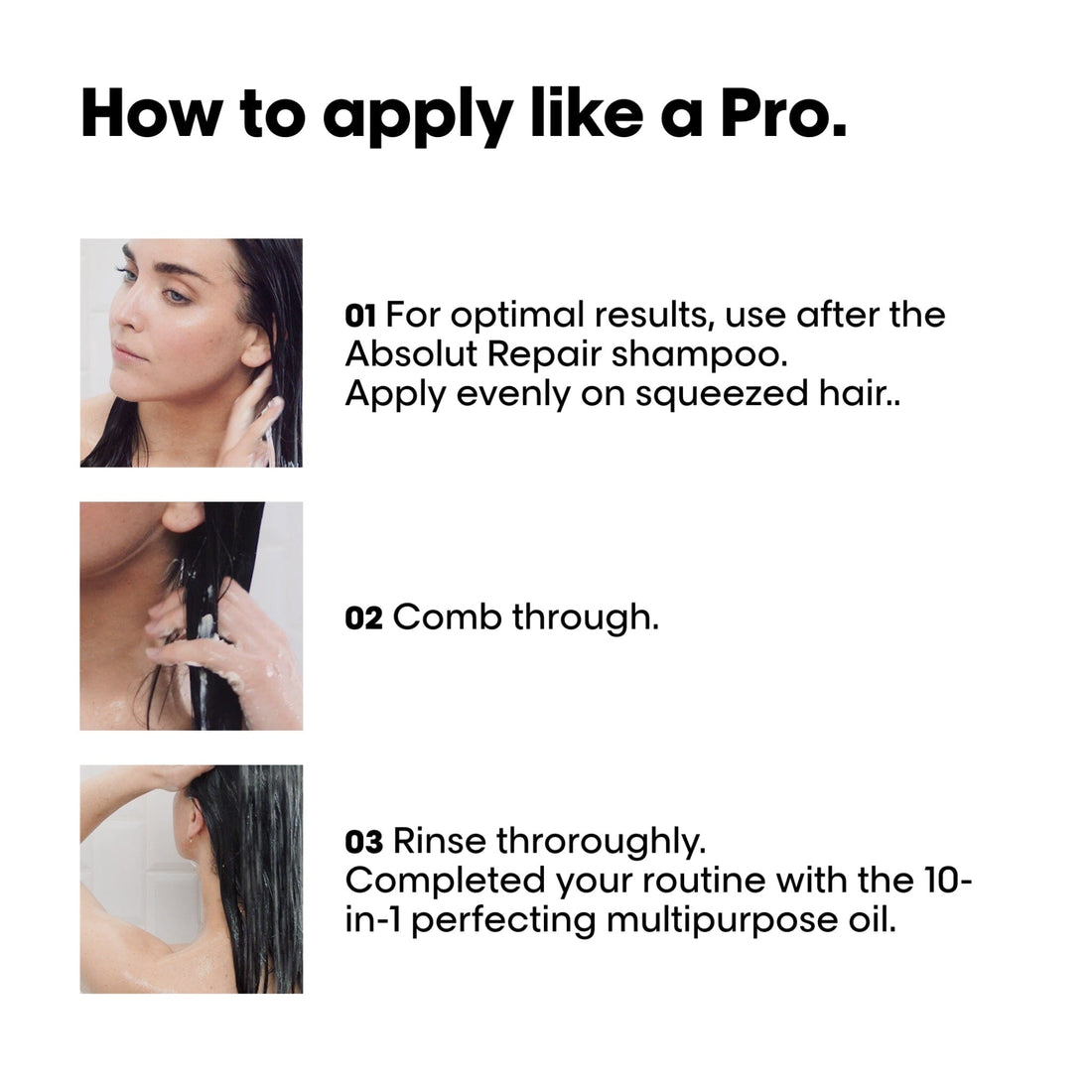 L'Oréal Professionnel Serie Expert Absolut Repair Resurfacing Conditioner Steps - HairMNL