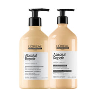 Shop L'Oréal Professionnel Serie Expert Absolut Repair Resurfacing Shampoo & Conditioner Duo 500ml at HairMNL