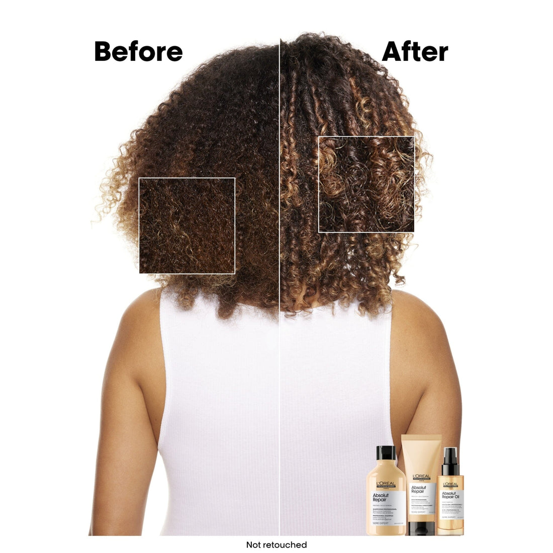 L'Oréal Professionnel Serie Expert Absolut Repair Resurfacing Shampoo & Conditioner Duo 500ml Results - HairMNL
